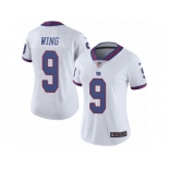 Women's Nike New York Giants #9 Brad Wing Limited White Rush NFL Jersey