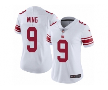 Women's Nike New York Giants #9 Brad Wing Vapor Untouchable Limited White NFL Jersey