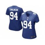 Women's Nike New York Giants #94 Dalvin Tomlinson Game Royal Blue Team Color NFL Jersey