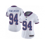 Women's Nike New York Giants #94 Dalvin Tomlinson Limited White Rush NFL Jersey