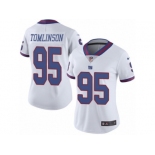 Women's Nike New York Giants #95 Dalvin Tomlinson Limited White Rush NFL Jersey