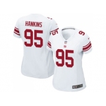 Women's Nike New York Giants #95 Johnathan Hankins Elite White Jersey