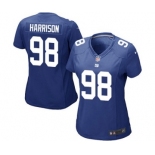 Women's Nike New York Giants #98 Damon Harrison Game Royal Blue Team Color NFL Jersey