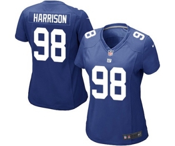 Women's Nike New York Giants #98 Damon Harrison Game Royal Blue Team Color NFL Jersey