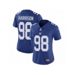 Women's Nike New York Giants #98 Damon Harrison Vapor Untouchable Limited Royal Blue Team Color NFL Jersey