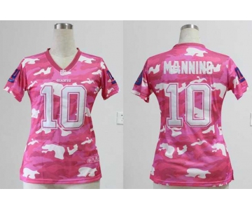 nike women nfl jerseys new york giants #10 eli manning pink[fashion camo]