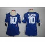 nike women nfl jerseys new york giants #10 manning blue[breast cancer awareness]