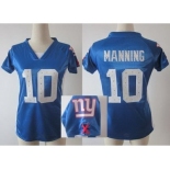 nike women nfl jerseys new york giants #10 manning blue[draft him ii top]