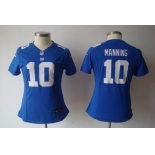 nike women nfl jerseys new york giants #10 manning blue[nike]