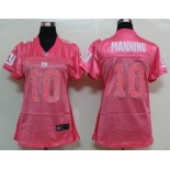 nike women nfl jerseys new york giants #10 manning pink[2012 new]