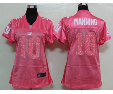 nike women nfl jerseys new york giants #10 manning pink[2012 new]