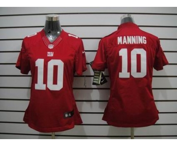 nike women nfl jerseys new york giants #10 manning red[nike limited]