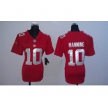 nike women nfl jerseys new york giants #10 manning red[nike]