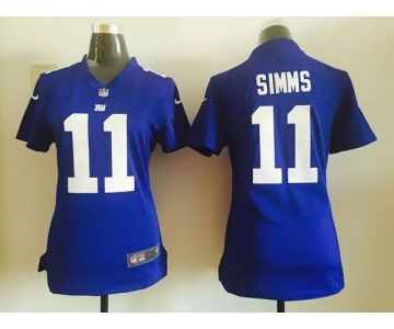 nike women nfl jerseys new york giants #11 stmms blue[nike]