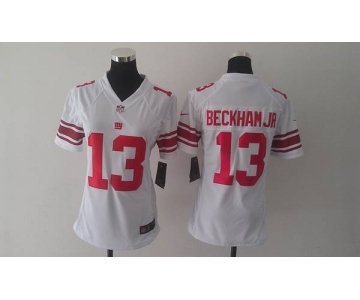 nike women nfl jerseys new york giants #13 beckhamjr white[nike]