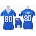 nike women nfl jerseys new york giants #80 cruz blue[draft him ii top]