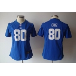 nike women nfl jerseys new york giants #80 cruz blue[nike]