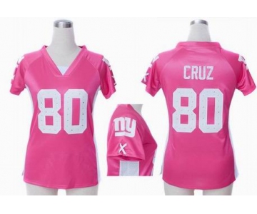 nike women nfl jerseys new york giants #80 cruz pink[draft him ii top]