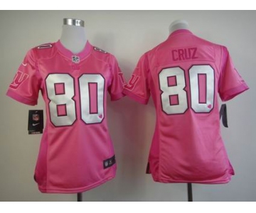 nike women nfl jerseys new york giants #80 cruz pink[nike love’s]