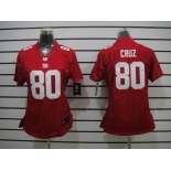 nike women nfl jerseys new york giants #80 cruz red[nike limited]