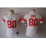 nike women nfl jerseys new york giants #80 cruz white[nike limited]