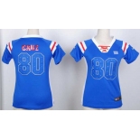 nike women nfl jerseys new york giants #80 victor cruz blue[fashion Rhinestone sequins]