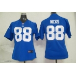 nike women nfl jerseys new york giants #88 nicks blue[nike]