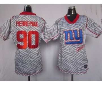 nike women nfl jerseys new york giants #90 pierre-paul [fem fan zebra]