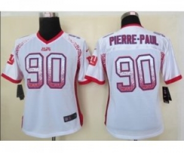 nike women nfl jerseys new york giants #90 pierre-paul white[Elite drift fashion]