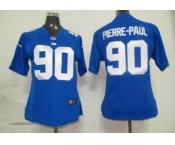 nike women nfl jerseys new york giants #90 pierre.paul blue[nike]