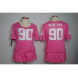 nike women nfl jerseys new york giants #90 pierre.paul pink[breast cancer awareness]