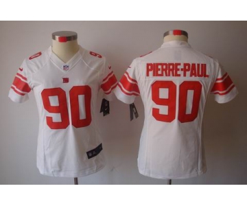 nike women nfl jerseys new york giants #90 pierre.paul white[nike limited]