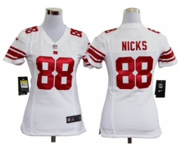 nike women nike nfl jerseys new york giants #88 nicks white[nike]