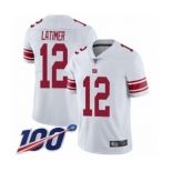 Youth New York Giants #12 Cody Latimer White Vapor Untouchable Limited Player 100th Season Football Jersey