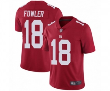 Youth New York Giants #18 Bennie Fowler Red Limited Red Inverted Legend Football Jersey