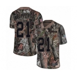 Youth New York Giants #21 Jabrill Peppers Limited Camo Rush Realtree Football Jersey