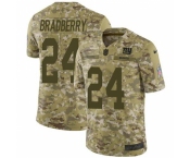 Youth New York Giants #24 James Bradberry Camo Stitched Limited 2018 Salute To Service Jersey