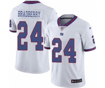 Youth New York Giants #24 James Bradberry White Stitched Limited Rush Jersey