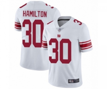 Youth New York Giants #30 Antonio Hamilton White Vapor Untouchable Limited Player Football Jersey