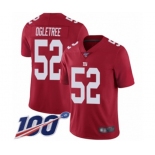 Youth New York Giants #52 Alec Ogletree Red Limited Red Inverted Legend 100th Season Football Jersey