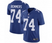 Youth New York Giants #74 Mike Remmers Royal Blue Team Color Vapor Untouchable Limited Player Football Jersey