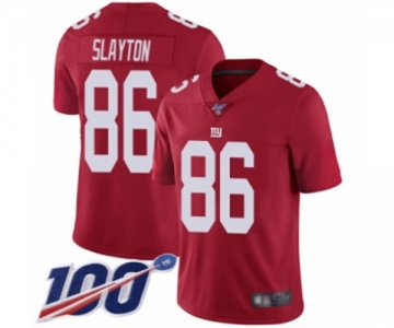 Youth New York Giants #86 Darius Slayton Red Limited Red Inverted Legend 100th Season Football Jersey