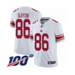 Youth New York Giants #86 Darius Slayton White Vapor Untouchable Limited Player 100th Season Football Jersey