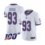 Youth New York Giants #93 B.J. Goodson Limited White Rush Vapor Untouchable 100th Season Football Jersey