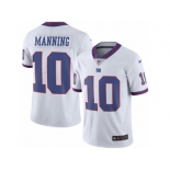 Youth Nike New York Giants #10 Eli Manning Limited White Rush NFL Jersey