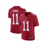 Youth Nike New York Giants #11 Phil Simms Vapor Untouchable Limited Red Alternate NFL Jersey