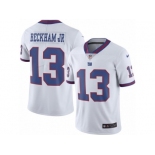 Youth Nike New York Giants #13 Odell Beckham Jr Limited White Rush NFL Jersey