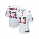 Youth Nike New York Giants #13 Odell Beckham Jr Limited White Strobe NFL Jersey