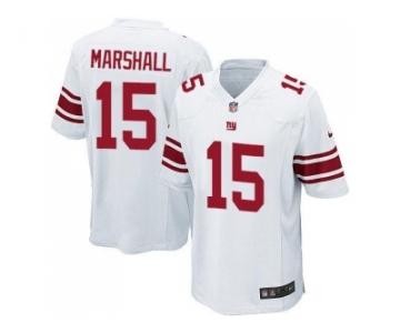 Youth Nike New York Giants #15 Brandon Marshall White Stitched NFL Elite Jersey