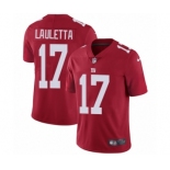 Youth Nike New York Giants #17 Kyle Lauletta Red Alternate Vapor Untouchable Elite Player NFL Jersey